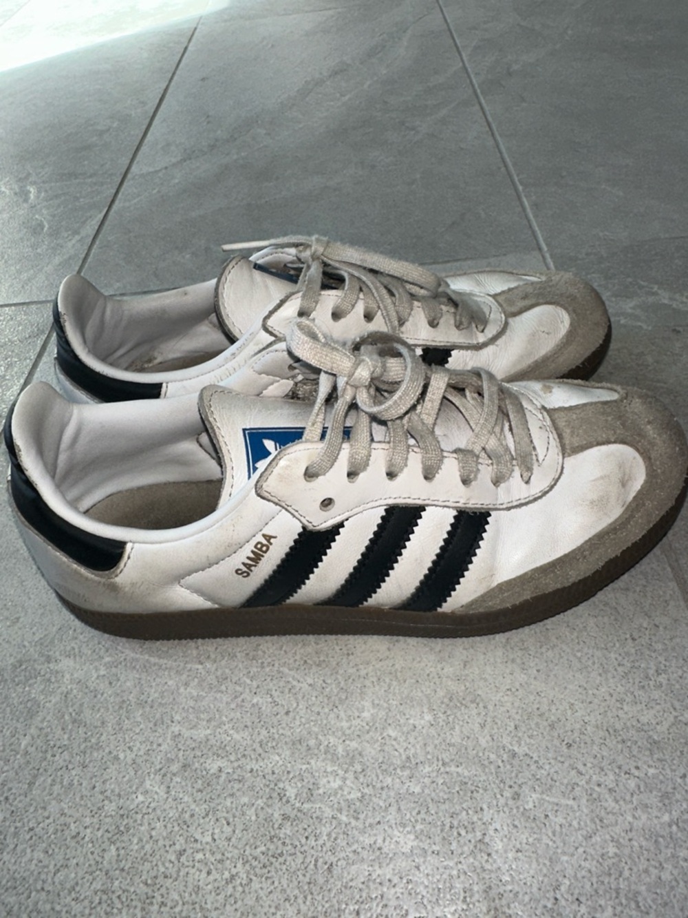 adidas Samba Low-Top Sneakers in White and Black